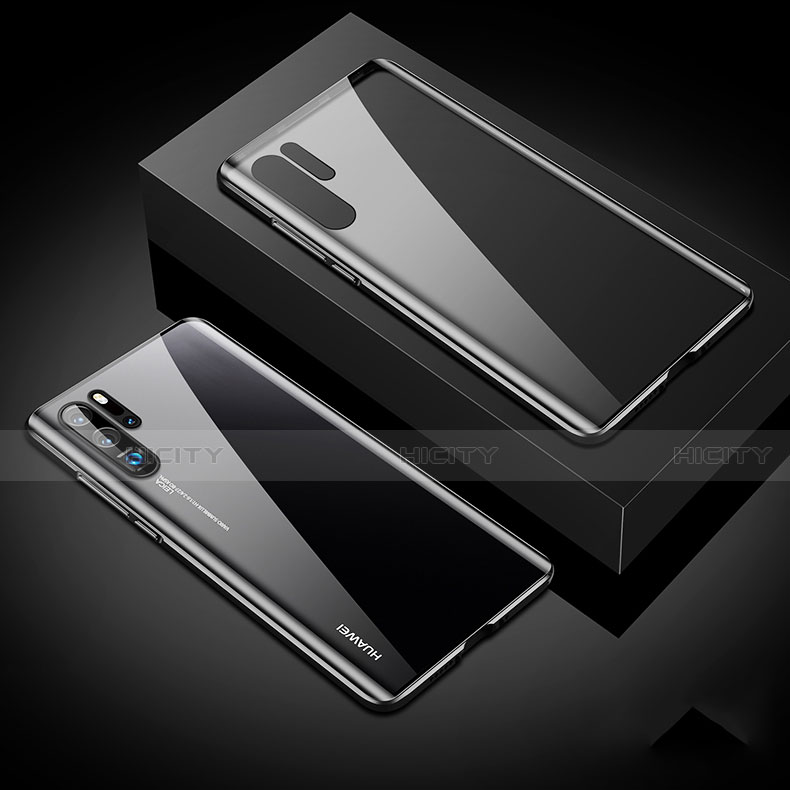 Handyhülle Hülle Luxus Aluminium Metall Rahmen Spiegel 360 Grad Tasche T07 für Huawei P30 Pro New Edition