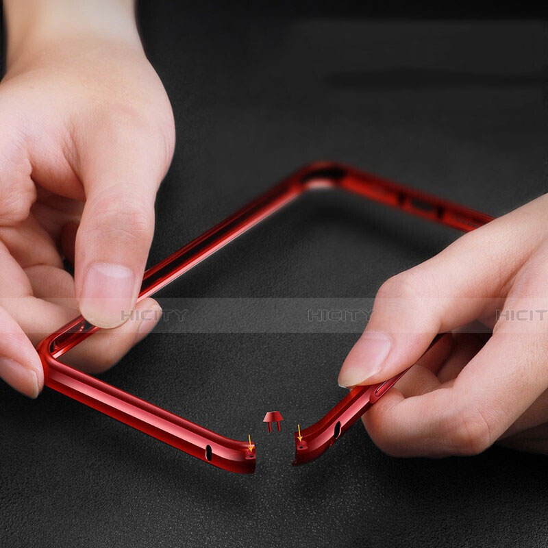 Handyhülle Hülle Luxus Aluminium Metall Rahmen Spiegel 360 Grad Tasche T08 für Apple iPhone 11 Pro Max