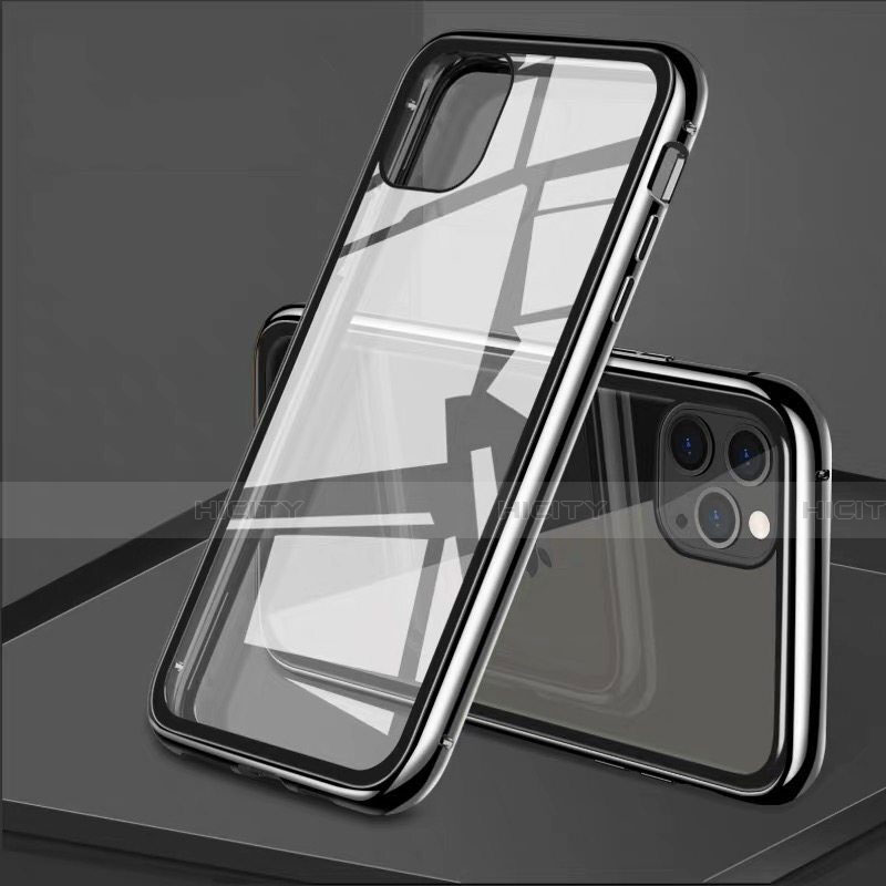 Handyhülle Hülle Luxus Aluminium Metall Rahmen Spiegel 360 Grad Tasche T10 für Apple iPhone 11 Pro