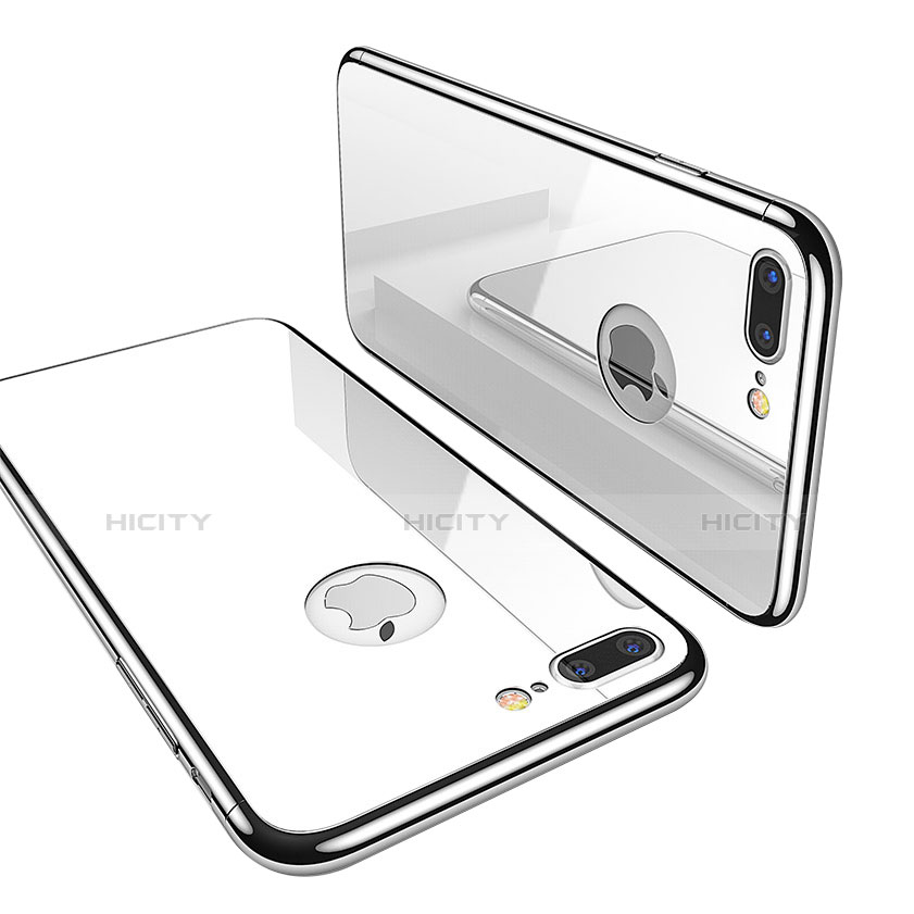 Handyhülle Hülle Luxus Aluminium Metall Rahmen Spiegel Tasche für Apple iPhone 7 Plus groß