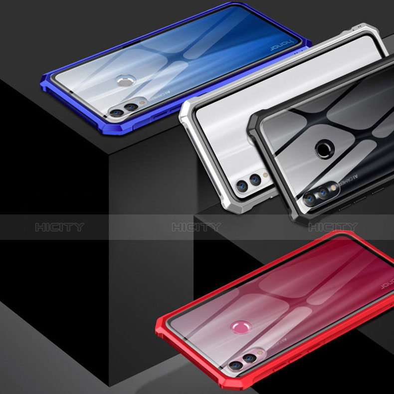 Handyhülle Hülle Luxus Aluminium Metall Rahmen Spiegel Tasche für Huawei Honor 10 Lite groß