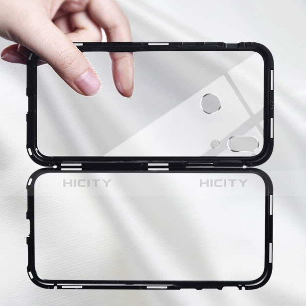 Handyhülle Hülle Luxus Aluminium Metall Rahmen Spiegel Tasche für Huawei Honor 8X groß