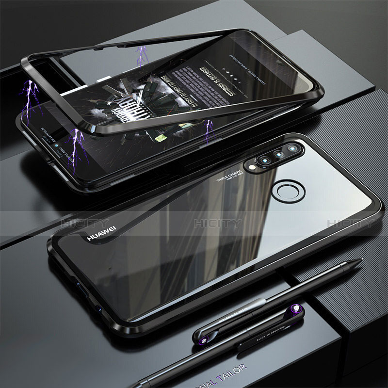 Handyhülle Hülle Luxus Aluminium Metall Rahmen Spiegel Tasche für Huawei P30 Lite