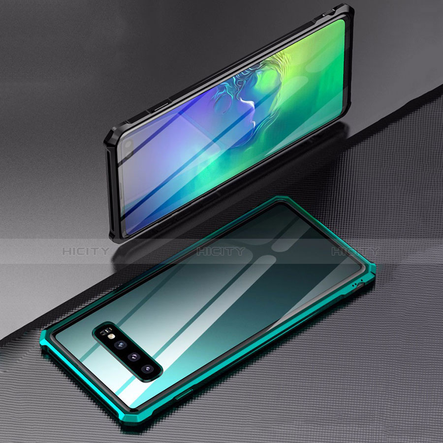 Handyhülle Hülle Luxus Aluminium Metall Rahmen Spiegel Tasche für Samsung Galaxy S10 Plus