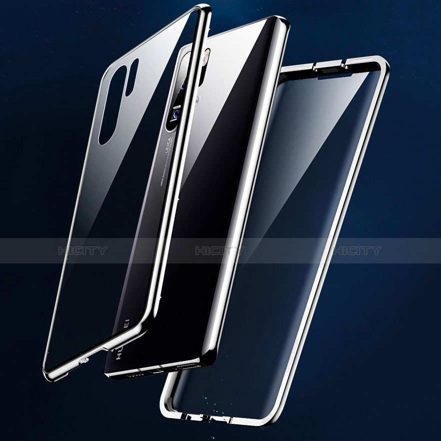 Handyhülle Hülle Luxus Aluminium Metall Rahmen Spiegel Tasche M01 für Huawei P30 Pro New Edition