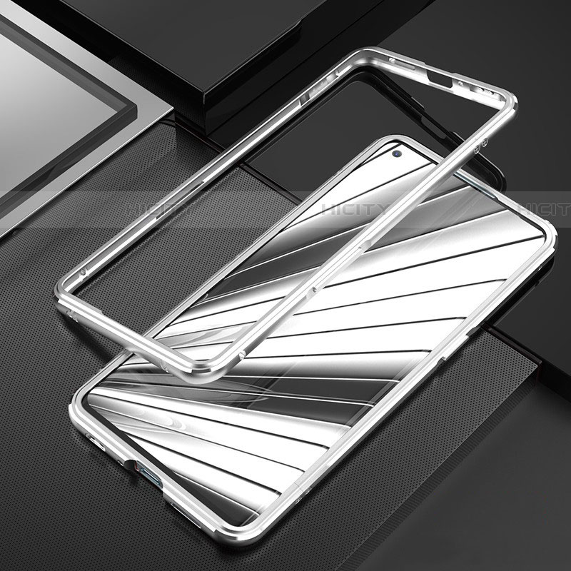 Handyhülle Hülle Luxus Aluminium Metall Rahmen Tasche A01 für Oppo Find X2 Neo