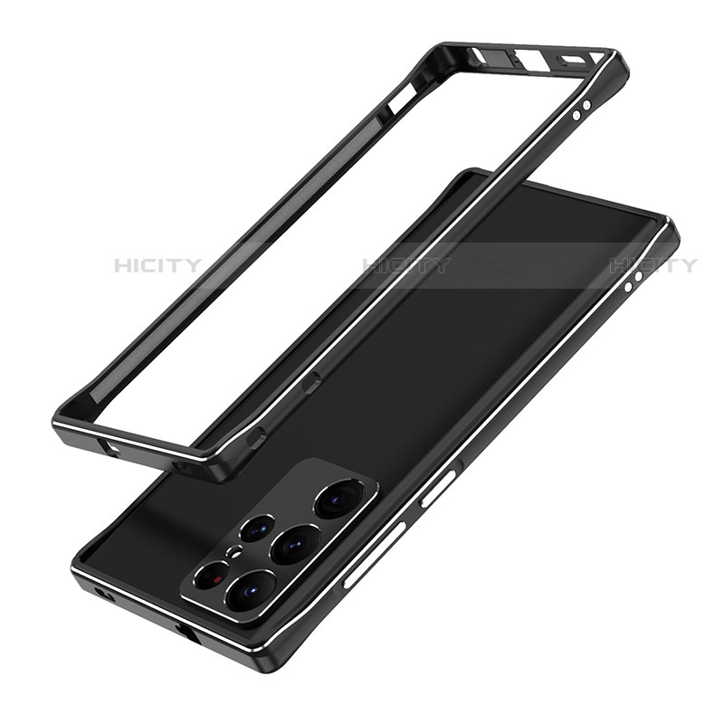 Handyhülle Hülle Luxus Aluminium Metall Rahmen Tasche A01 für Samsung Galaxy S22 Ultra 5G
