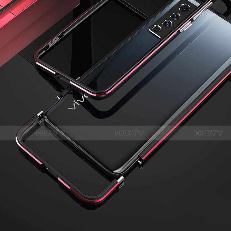 Handyhülle Hülle Luxus Aluminium Metall Rahmen Tasche A01 für Vivo X50 5G