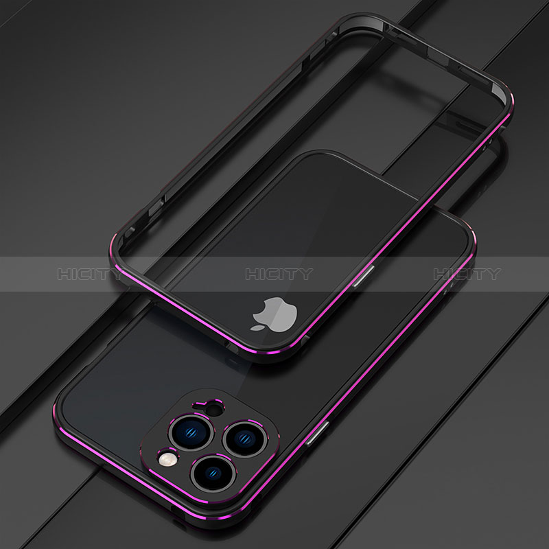 Handyhülle Hülle Luxus Aluminium Metall Rahmen Tasche für Apple iPhone 14 Pro Max