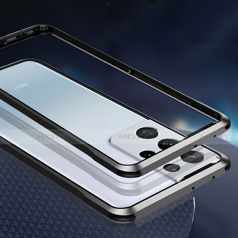 Handyhülle Hülle Luxus Aluminium Metall Rahmen Tasche für Samsung Galaxy S21 Ultra 5G