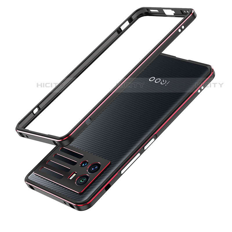 Handyhülle Hülle Luxus Aluminium Metall Rahmen Tasche für Vivo iQOO 9 Pro 5G groß