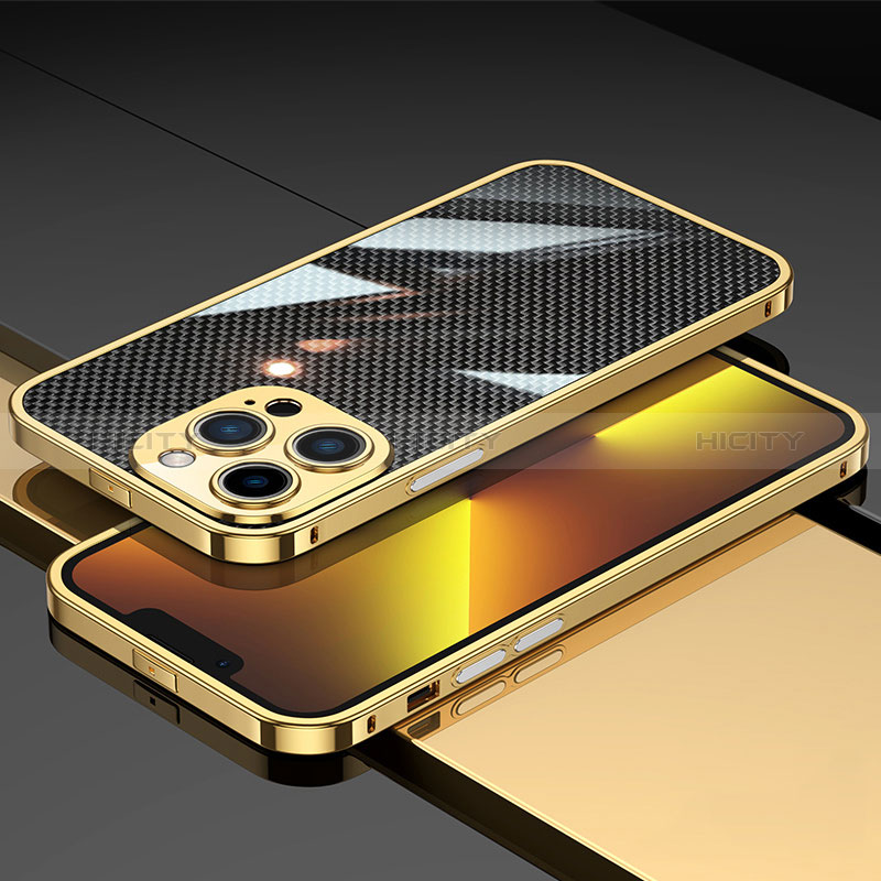 Handyhülle Hülle Luxus Aluminium Metall Rahmen Tasche JL1 für Apple iPhone 13 Pro