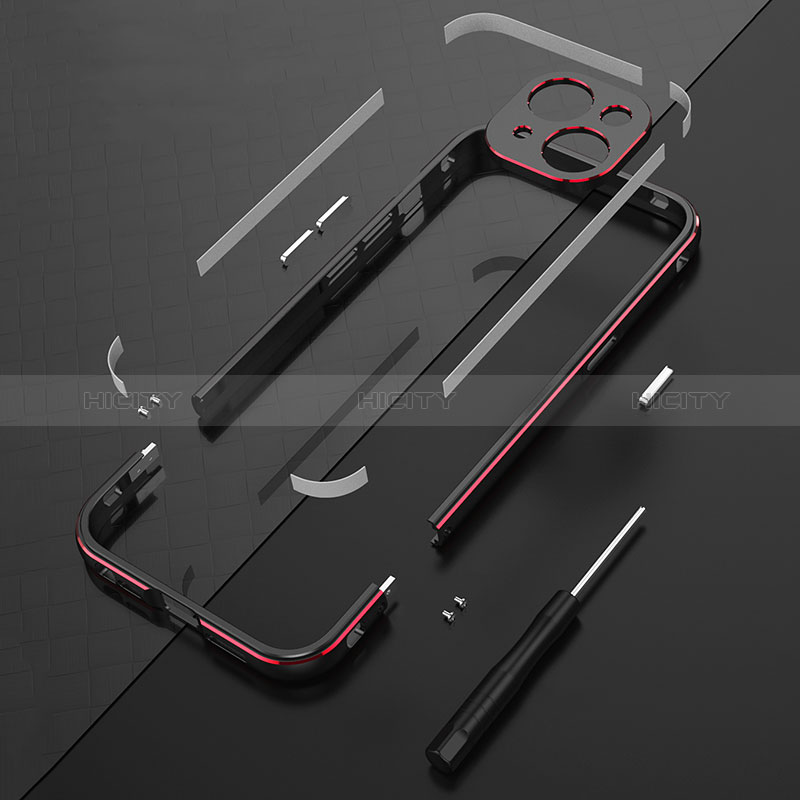 Handyhülle Hülle Luxus Aluminium Metall Rahmen Tasche JZ1 für Apple iPhone 14
