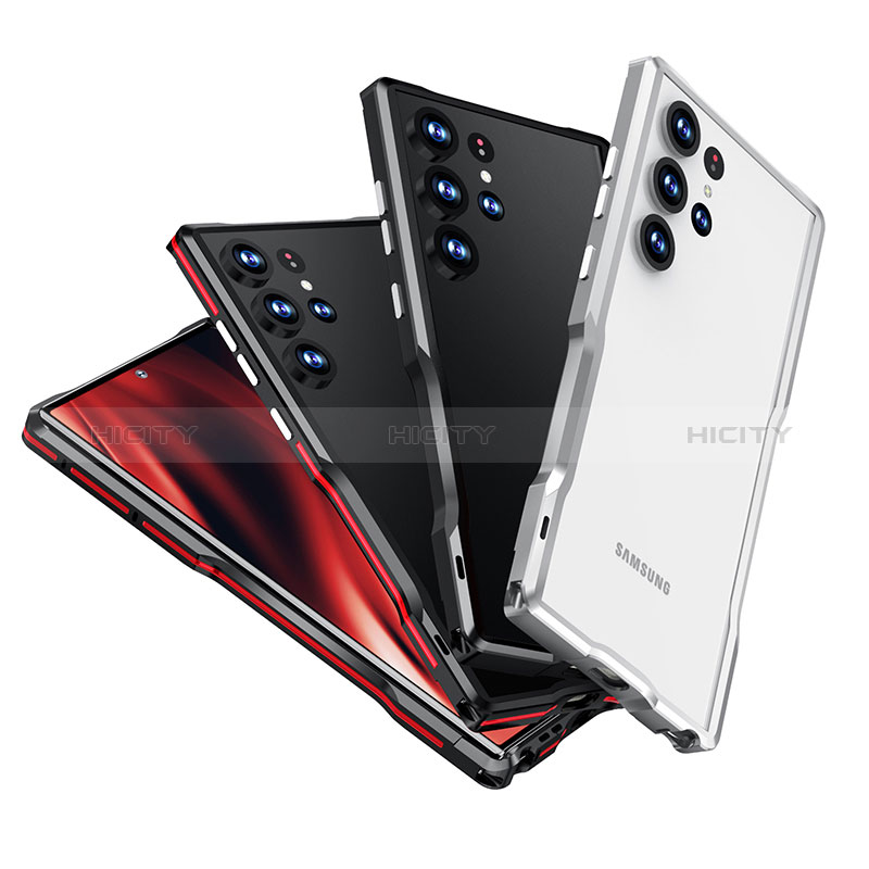Handyhülle Hülle Luxus Aluminium Metall Rahmen Tasche LK1 für Samsung Galaxy S22 Ultra 5G