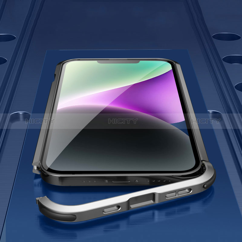 Handyhülle Hülle Luxus Aluminium Metall Rahmen Tasche LK2 für Apple iPhone 14