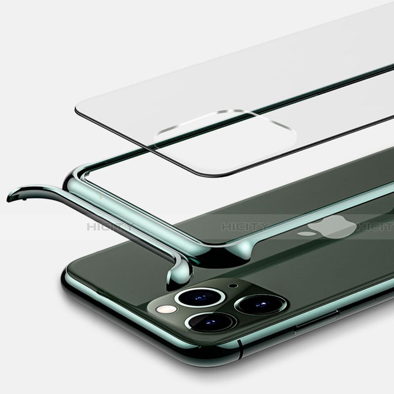 Handyhülle Hülle Luxus Aluminium Metall Rahmen Tasche T01 für Apple iPhone 11 Pro
