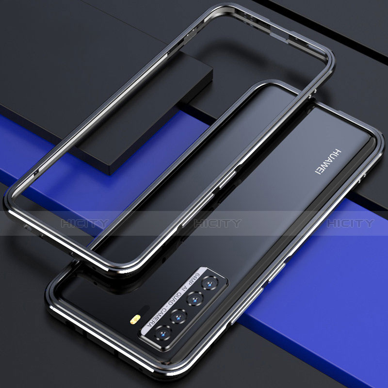 Handyhülle Hülle Luxus Aluminium Metall Rahmen Tasche T01 für Huawei P40 Lite 5G