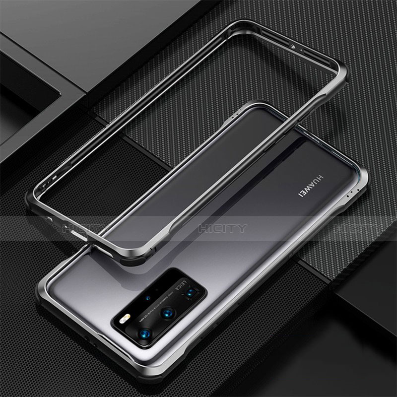 Handyhülle Hülle Luxus Aluminium Metall Rahmen Tasche T01 für Huawei P40 Pro