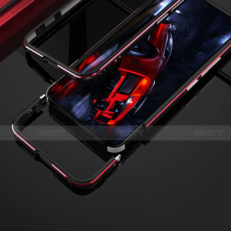 Handyhülle Hülle Luxus Aluminium Metall Rahmen Tasche T01 für Samsung Galaxy S21 5G