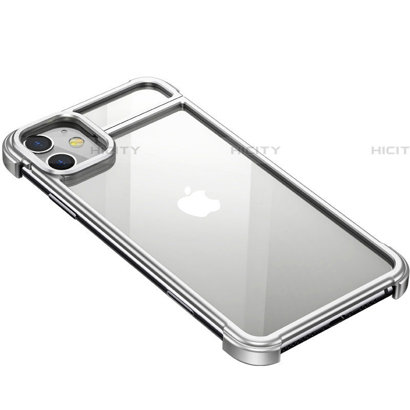 Handyhülle Hülle Luxus Aluminium Metall Rahmen Tasche T02 für Apple iPhone 11