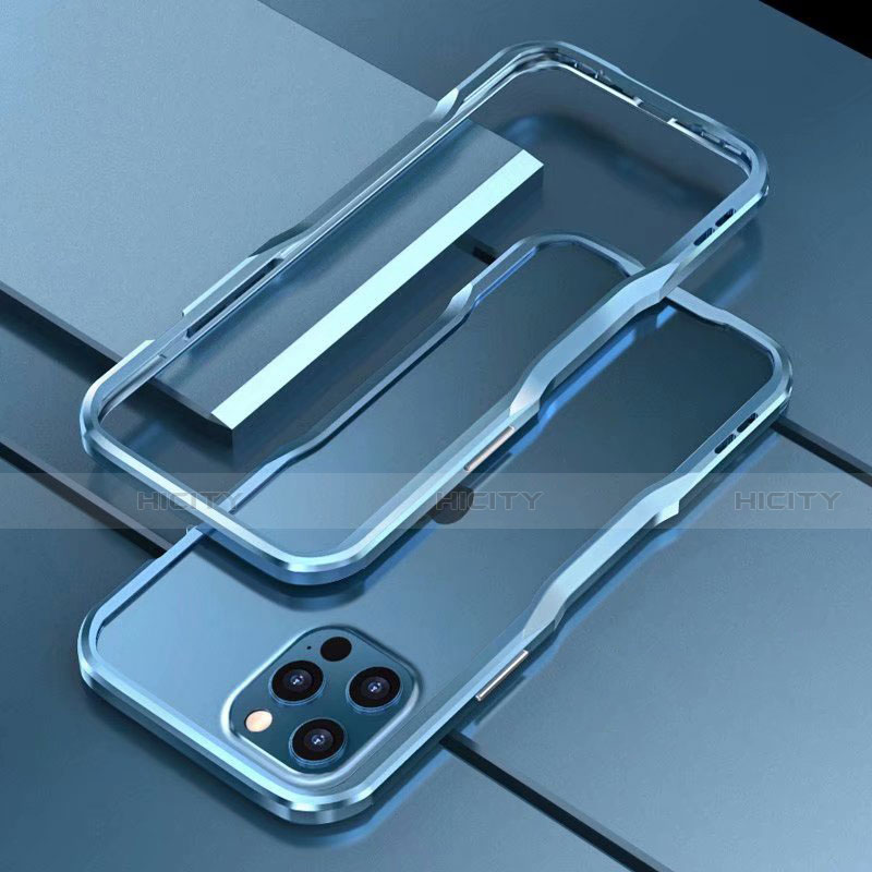Handyhülle Hülle Luxus Aluminium Metall Rahmen Tasche T03 für Apple iPhone 12 Pro