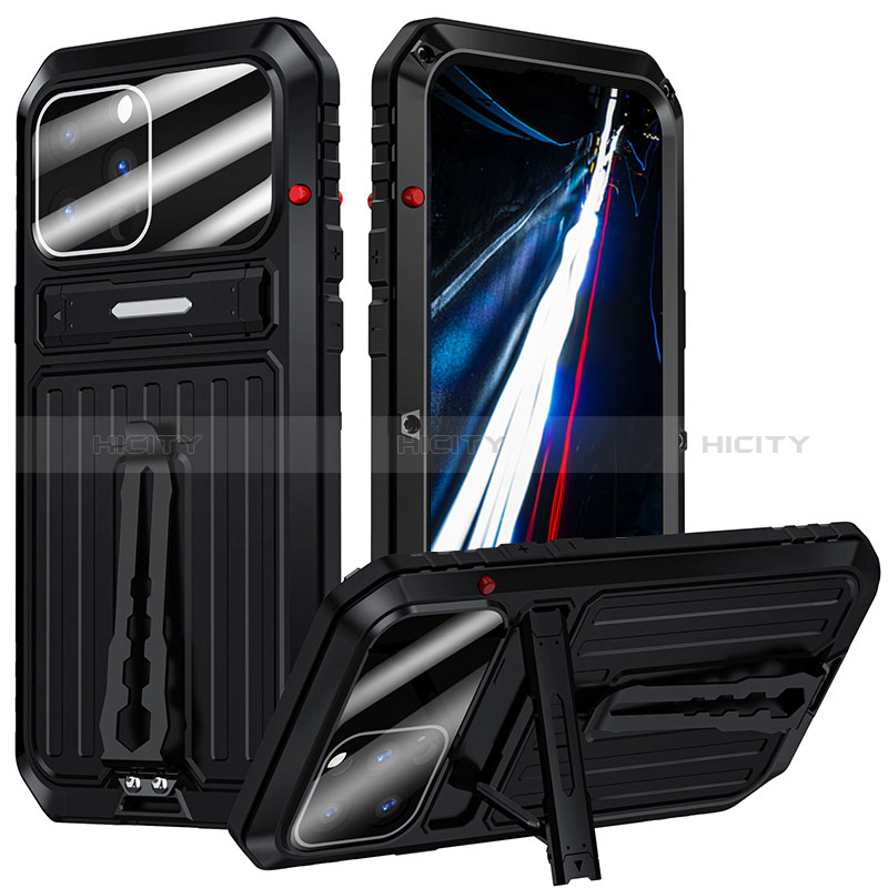 Handyhülle Hülle Luxus Aluminium Metall Tasche 360 Grad Ganzkörper LK1 für Apple iPhone 13 Pro Max