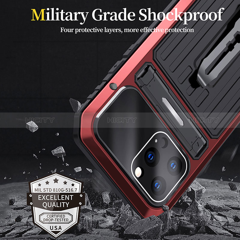 Handyhülle Hülle Luxus Aluminium Metall Tasche 360 Grad Ganzkörper LK1 für Apple iPhone 14 Pro