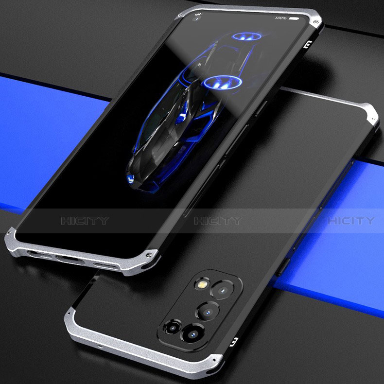 Handyhülle Hülle Luxus Aluminium Metall Tasche 360 Grad Ganzkörper M01 für Oppo Find X3 Lite 5G