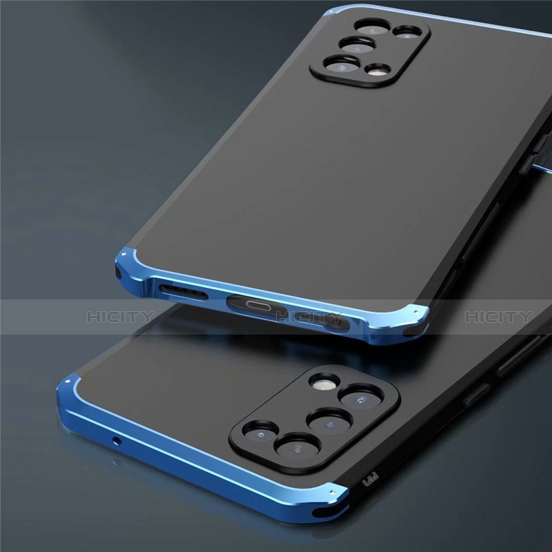 Handyhülle Hülle Luxus Aluminium Metall Tasche 360 Grad Ganzkörper M02 für Oppo Find X3 Lite 5G
