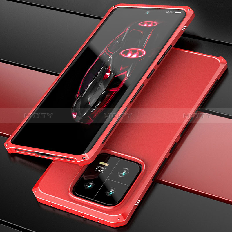 Handyhülle Hülle Luxus Aluminium Metall Tasche 360 Grad Ganzkörper P01 für Xiaomi Mi 13 Pro 5G