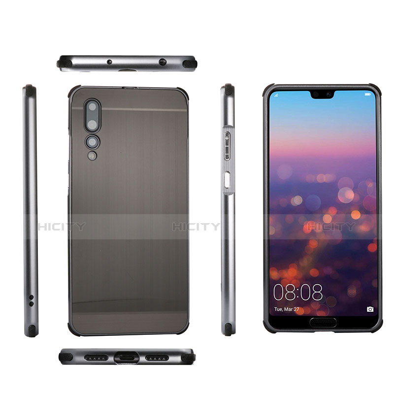 Handyhülle Hülle Luxus Aluminium Metall Tasche A01 für Huawei P20 Pro