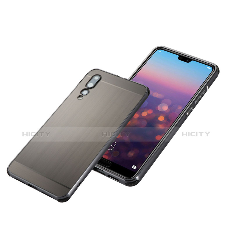 Handyhülle Hülle Luxus Aluminium Metall Tasche A01 für Huawei P20 Pro groß