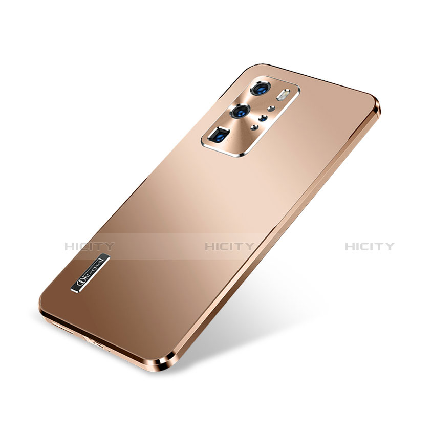 Handyhülle Hülle Luxus Aluminium Metall Tasche A01 für Huawei P40 Pro Gold Plus