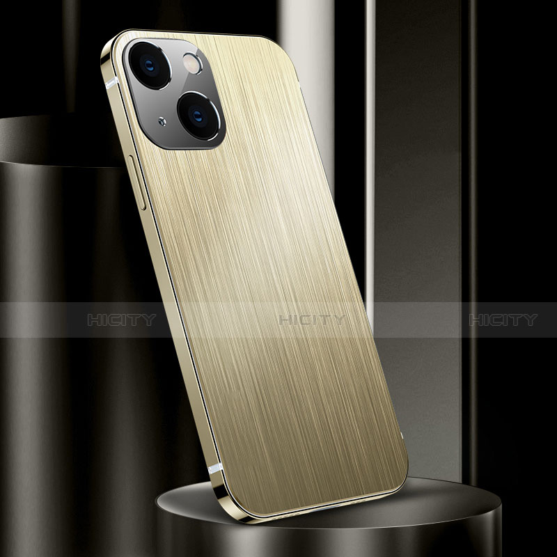 Handyhülle Hülle Luxus Aluminium Metall Tasche für Apple iPhone 14 groß