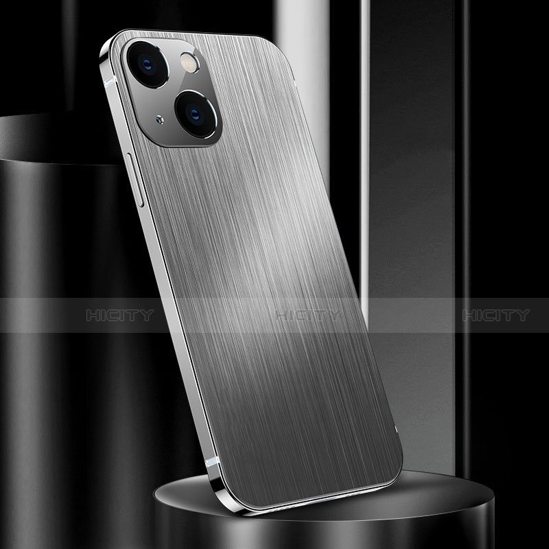Handyhülle Hülle Luxus Aluminium Metall Tasche für Apple iPhone 14 groß