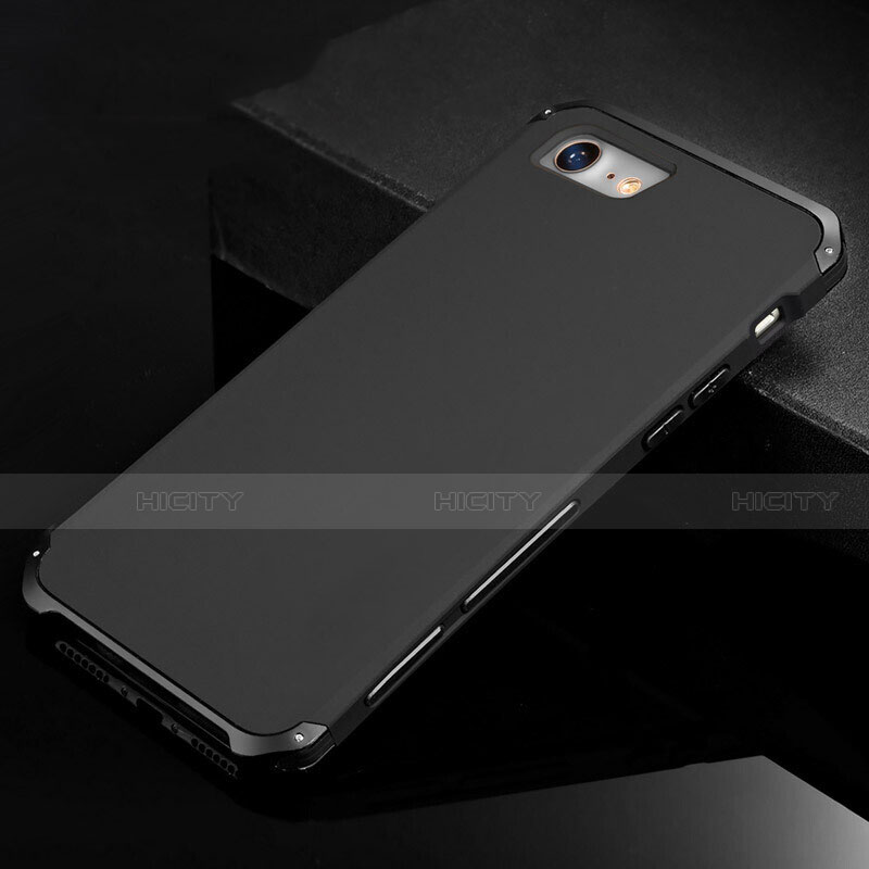 Handyhülle Hülle Luxus Aluminium Metall Tasche für Apple iPhone 8 groß