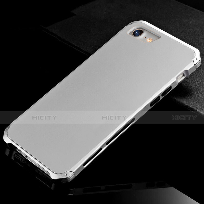 Handyhülle Hülle Luxus Aluminium Metall Tasche für Apple iPhone 8 groß