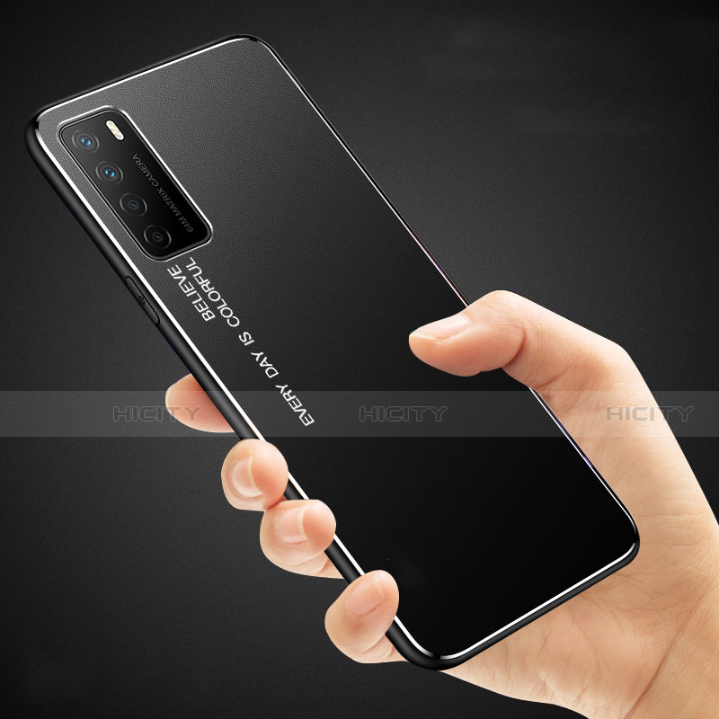 Handyhülle Hülle Luxus Aluminium Metall Tasche für Huawei Honor Play4 5G groß