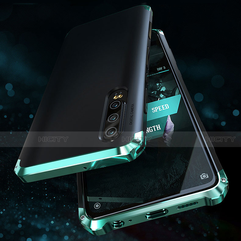 Handyhülle Hülle Luxus Aluminium Metall Tasche für Huawei P20 Pro groß