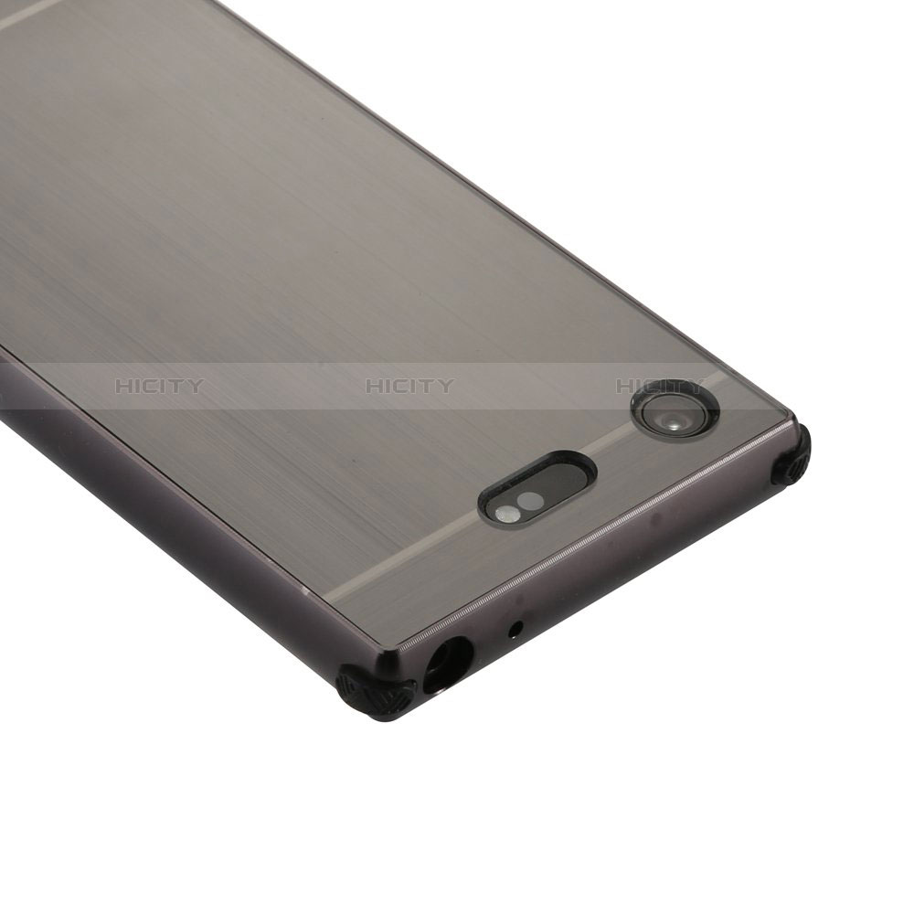 Handyhülle Hülle Luxus Aluminium Metall Tasche für Sony Xperia XZ1 Compact groß
