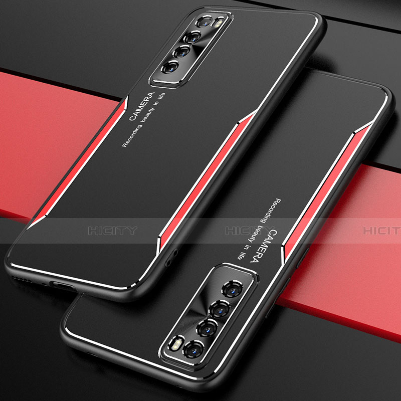 Handyhülle Hülle Luxus Aluminium Metall Tasche M01 für Huawei Nova 7 5G groß