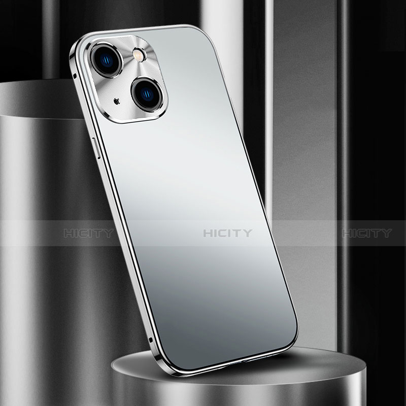 Handyhülle Hülle Luxus Aluminium Metall Tasche M02 für Apple iPhone 13 Mini groß