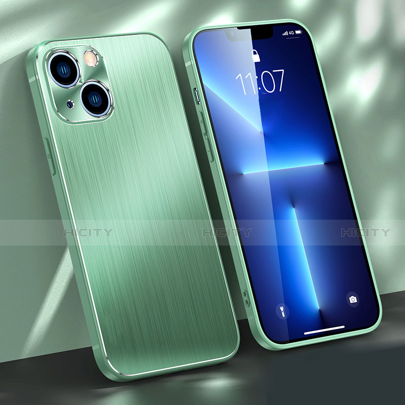Handyhülle Hülle Luxus Aluminium Metall Tasche M03 für Apple iPhone 14 groß