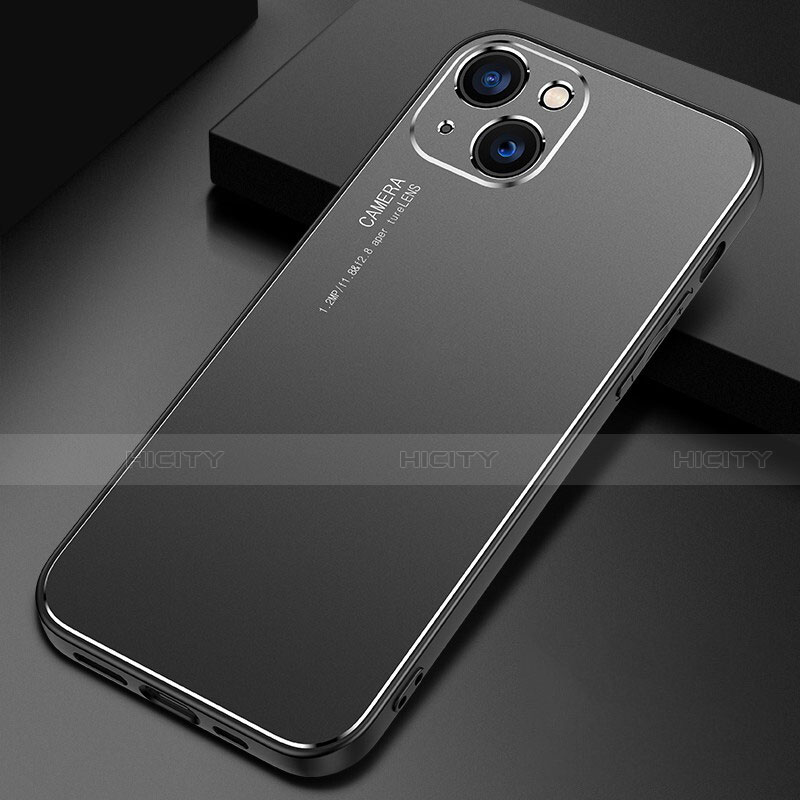 Handyhülle Hülle Luxus Aluminium Metall Tasche M04 für Apple iPhone 13 groß