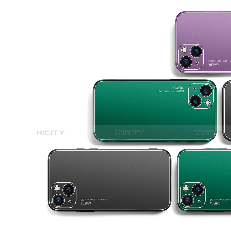 Handyhülle Hülle Luxus Aluminium Metall Tasche M04 für Apple iPhone 13 groß