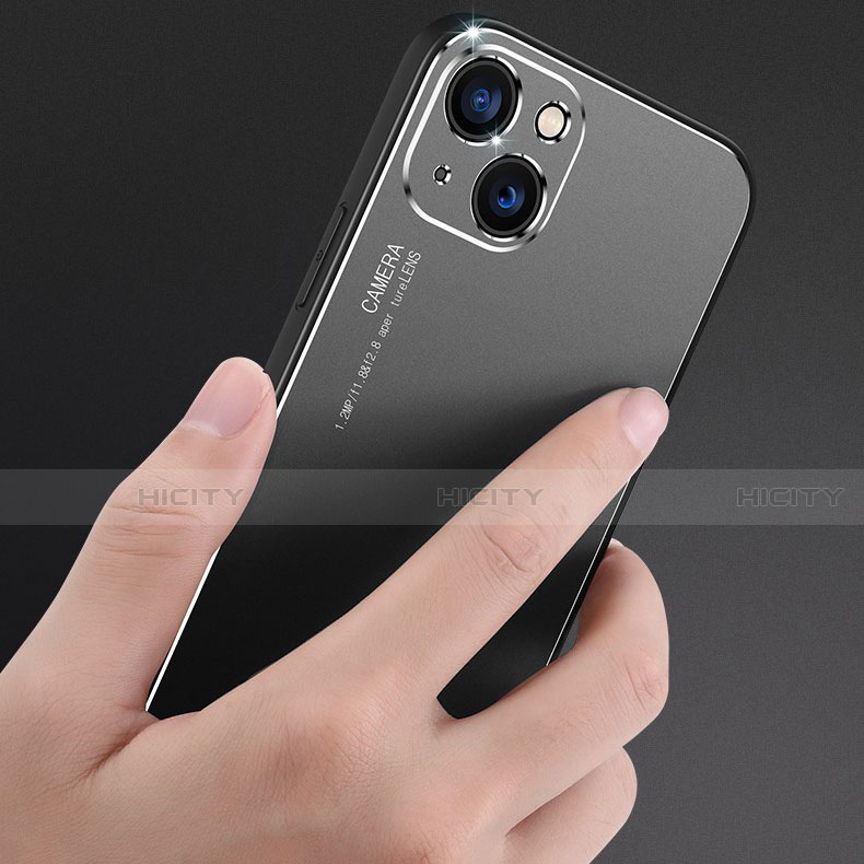 Handyhülle Hülle Luxus Aluminium Metall Tasche M04 für Apple iPhone 13 groß