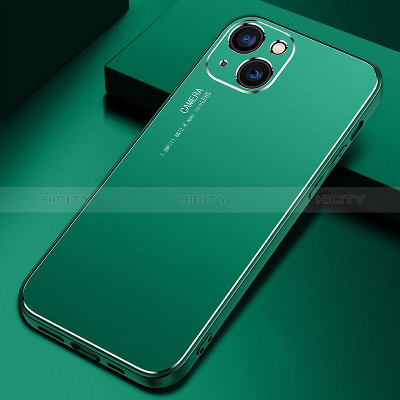 Handyhülle Hülle Luxus Aluminium Metall Tasche M04 für Apple iPhone 15