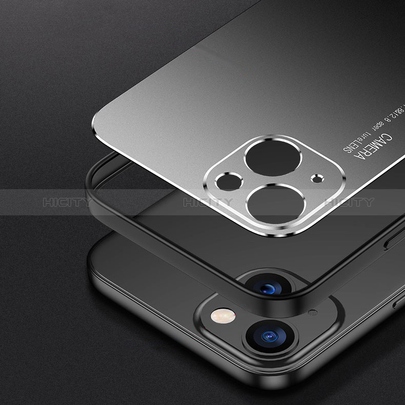 Handyhülle Hülle Luxus Aluminium Metall Tasche M04 für Apple iPhone 15 Plus groß