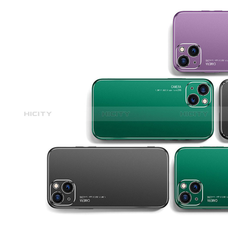 Handyhülle Hülle Luxus Aluminium Metall Tasche M04 für Apple iPhone 15 Plus groß