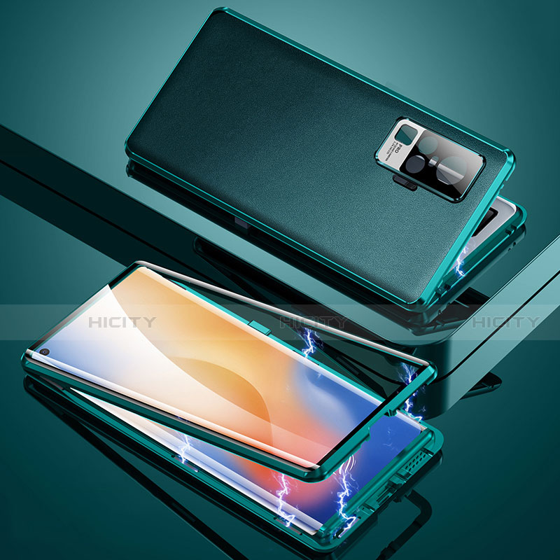 Handyhülle Hülle Luxus Aluminium Metall Tasche M04 für Vivo X50 Pro 5G groß